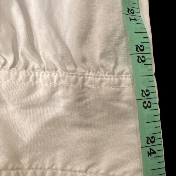 💛Tommy Hilfiger White Ruffle Button Up - Picture 3 of 4